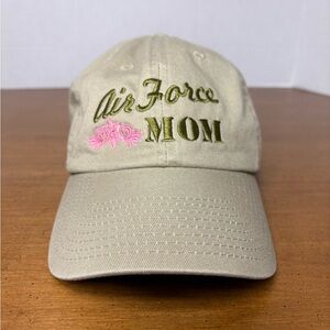 Air Force Mom Tan embroidered adJustable Cap used pre owned